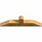 Ekena Millwork Portland Rough Sawn Timber Gable Bracket, Western Red Cedar, 36"W x 9"H x 4"D x 4"F, 6/12 Pitch GBW036X09X0404POR00RWR - alternate 2